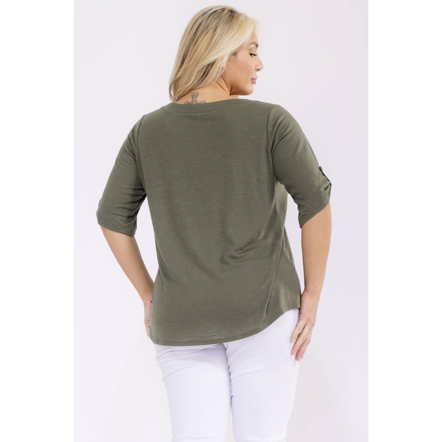 PLUS LIGHT WEIGHT SHIRT: Summer Olive