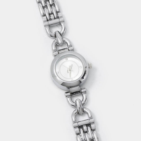 Dark Dial Cz Chain Bracelet Watch: SWH