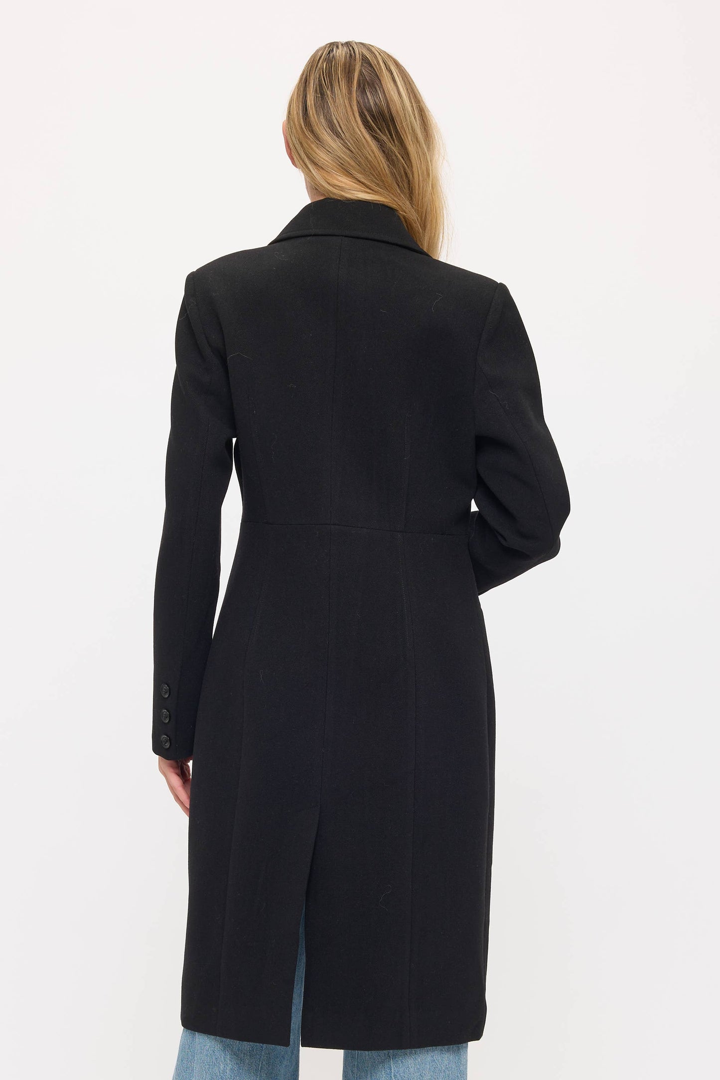 CLAWC0107: Prestige Wool Statement Coat: Black