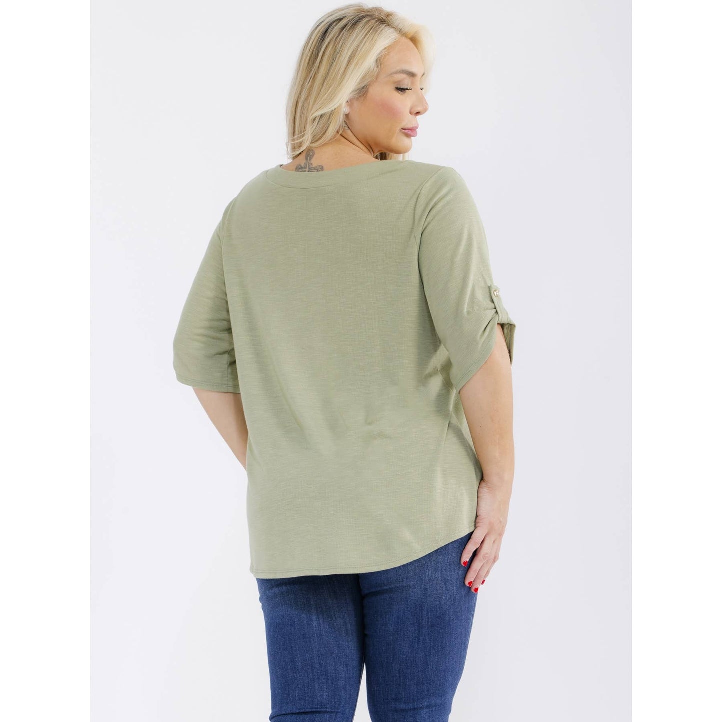 PLUS LIGHT WEIGHT SHIRT: Summer Olive