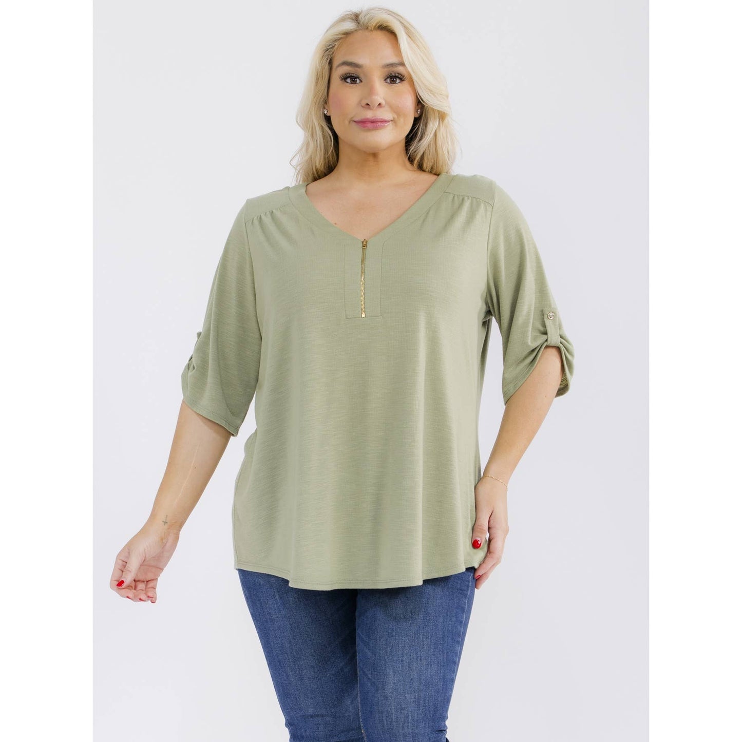 PLUS LIGHT WEIGHT SHIRT: Summer Olive
