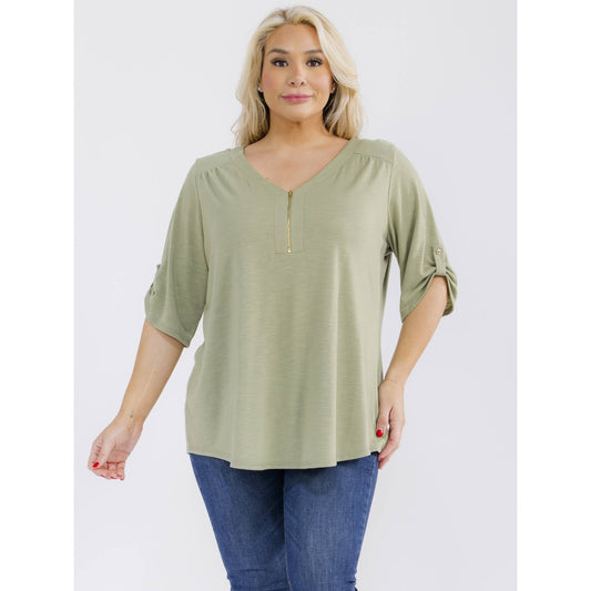 PLUS LIGHT WEIGHT SHIRT: Summer Olive