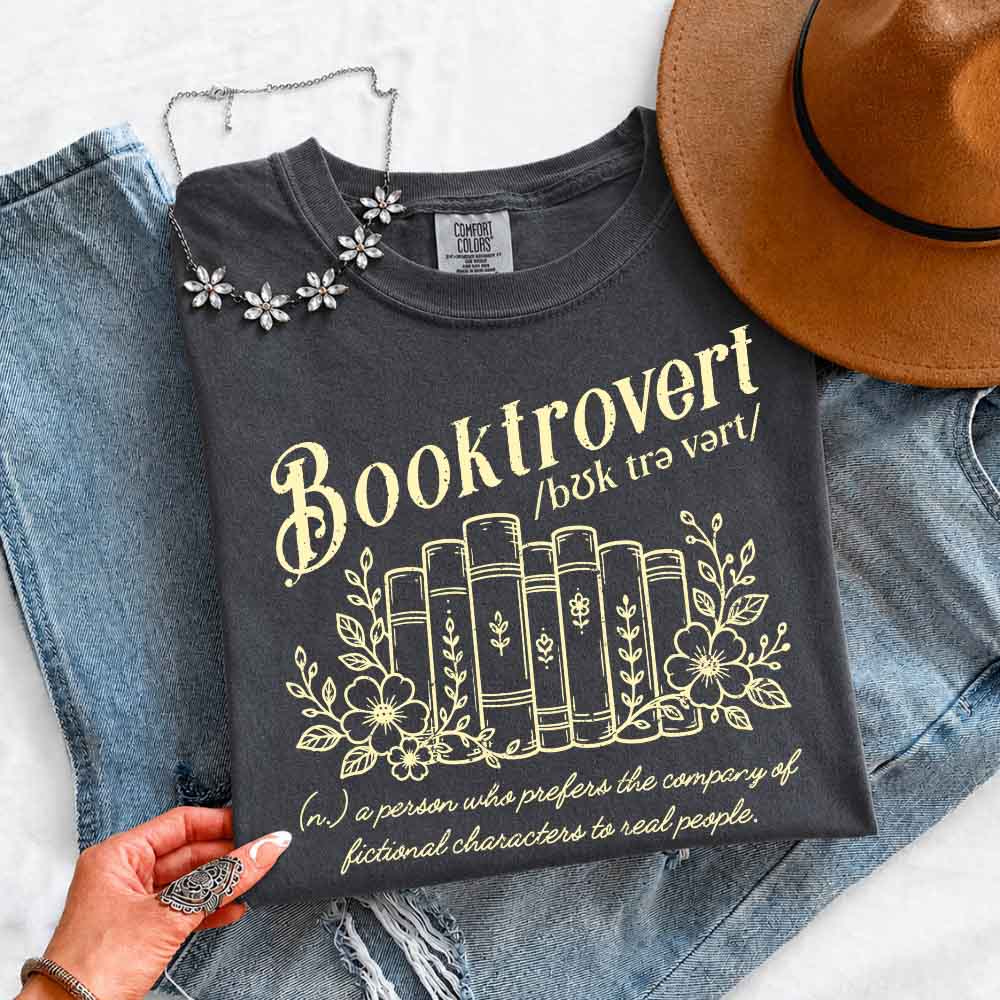 Booktrovert Comfort Colors Shirt - Book Lover Tee