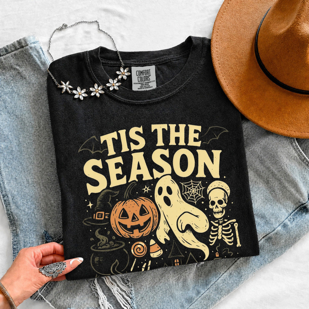 Tis The Season Halloween Comfort Color Shirt - Spooky Tee